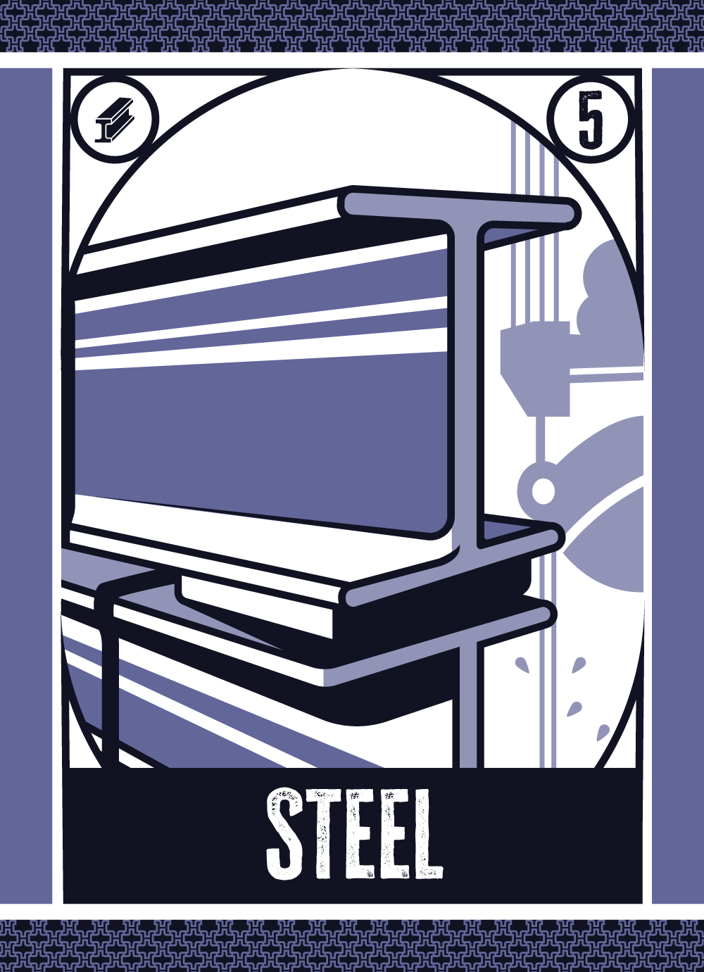Steel card